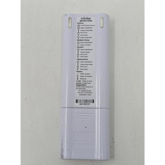 iClicker 2 Student Classroom Response System Remote Control - Tested - Picture 2 of 2